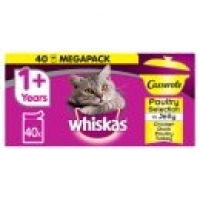 Asda Whiskas Casserole Poultry Selection in Jelly Wet Adult Cat Food Pouc