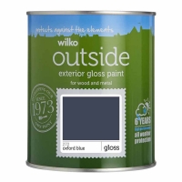 Wilko  Wilko Oxford Blue Gloss Exterior Paint 750ml