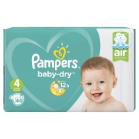 Wilko  Pampers Baby Dry Nappies Size 4 (9-14 kg), 44 pack
