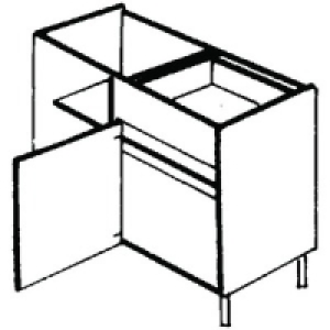 Wickes Marlow Corner Base Unit Drawer Line 1000mm