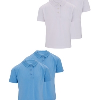 Aldi  Girls Polo Shirts 2 Pack