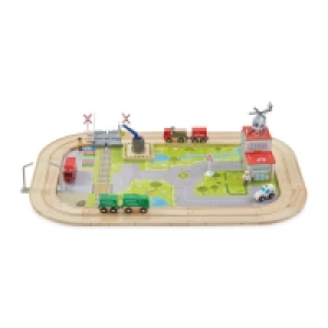 Little Town Wooden Road Set