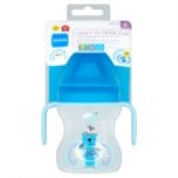 Asda Mam Learn To Drink Cup Sippy Cup Blue 6+ Months 190ml