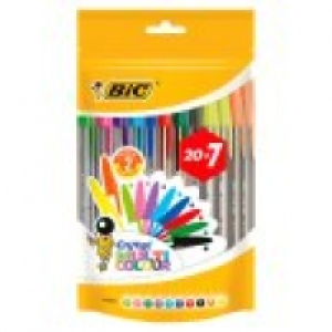 Asda Bic Multicolour Cristal Ball Point Pens