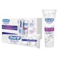 Asda Oral B 3D White Luxe Whitening Treatment Set Toothpaste + Accelerat