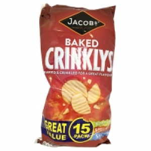 JACOBS CRINKLYS VARIETY 15 PACK £1.39