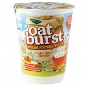 OATBURST INSTANT PORRIDGE SNACK GOLDEN SYRUP 64G £0.33
