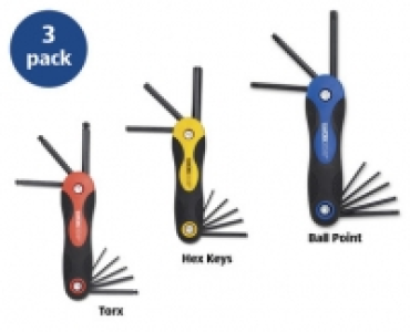 3 Piece Folding Hex Key Set £4.99