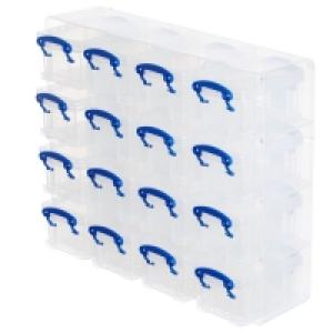 RobertDyas  Really Useful 16 x 0.14L Box Storage Set - Clear