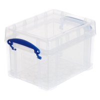 RobertDyas  Really Useful 3L Plastic Storage Box - Clear