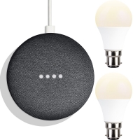 RobertDyas  Google Home Mini Smart Speaker - Charcoal PLUS 2 x TCP Bayon