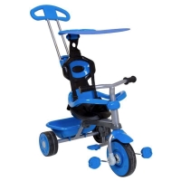 QDStores  Trike 4 In 1 Tricycle 3 Wheel With Canopy & Safety Guard - B