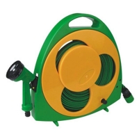 QDStores  Roll Flat Hose On Reel With Spray Gun 50 Ft (15m)