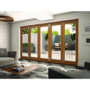 Wickes Albery External Door Folding Set Oak 12ft Wide £3.56