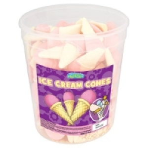 Crazy Candy Factory Ice Cream Cones Tub of 75