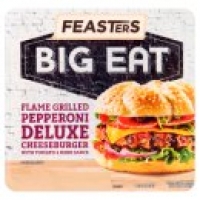 Asda Feasters Big Eat Flame Grilled Pepperoni Deluxe Cheeseburger