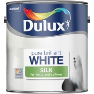 Dulux Pure Brilliant White Silk Emulsion Paint 2.5L £12.00