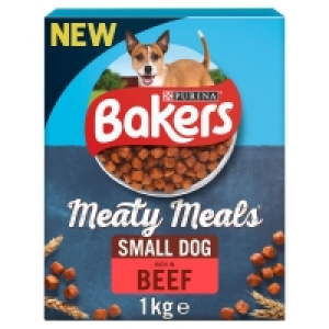 Bakers Meaty Meals Beef Flavour Dry Dog Food for Small Dogs  £2.50