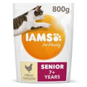 IAMS Vitality Senior Cat Food Chicken 800g £3.59