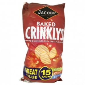 JACOBS CRINKLYS VARIETY 15 PACK £1.39