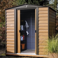 RobertDyas  Rowlinson Woodvale 6ft x 5ft Metal Apex Garden Shed