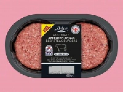 Deluxe 4 Ultimate Aberdeen Angus Beef Steak Burgers £3.99