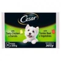 Asda Cesar Deliciously Fresh Mixed in Jelly Wet Adult Dog Food Pouches 