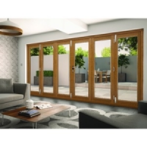 Wickes Albery External Door Folding Set Oak 16ft Wide