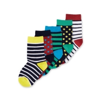 Aldi  Childrens Stripe Socks 5 Pack