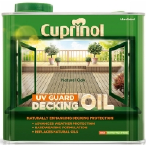 Cuprinol UV Guard Natural Oak Decking Oil 2.5L £15.00