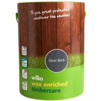 Wilko  Wilko Wax Enriched Timbercare Silver Birch Exterior Wood Pai