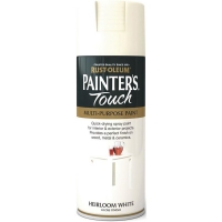 Wilko  Rust-Oleum Painters Touch Heirloom White Satin Spray Paint 