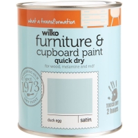 Wilko  Wilko Duck Egg Quick Dry Satin Furniture and Cupboard Paint 
