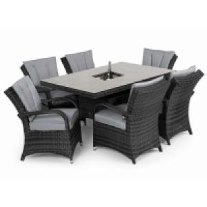 Maze Rattan Texas 6 Seat Rectangular Ice Bucket Dining Set - £854.99