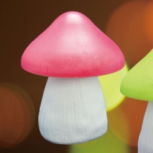 Bright Garden Mushroom Solar Light - Red £2.99