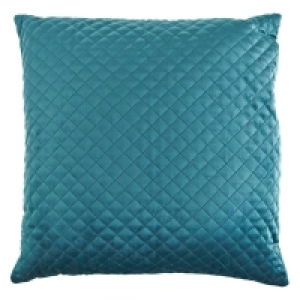 Peacock Dim Out Cushion Embroided Velvet Style Cushion 45 x  £5.99