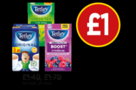 Tetley Tea Bags Original, Green Tea Pure Green, Super Green