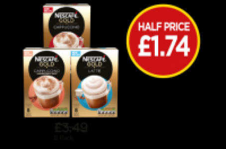 Nescafe Gold Cappuccino Unsweetened Sachets, Cappuccino Sach