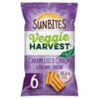 Asda Walkers Sunbites Veggie Harvest Caramelised Onion & Vinegar Snacks 6
