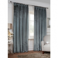 BMStores  Versailles Crushed Velvet Fully Lined Curtains 90 x 90 Inch