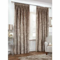 BMStores  Versailles Crushed Velvet Fully Lined Curtains 66 x 90 Inch