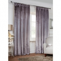 BMStores  Versailles Crushed Velvet Fully Lined Curtains 66 x 72 Inch