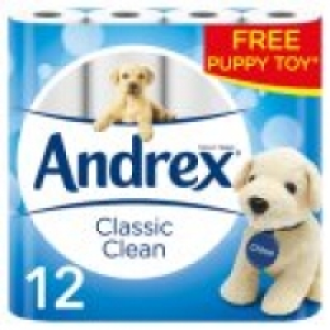 Classic Clean Toilet Roll 12 Rolls £5.00