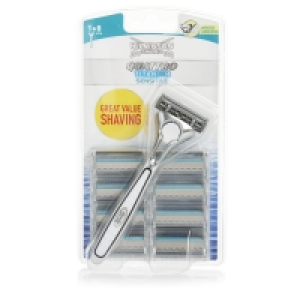 Wilkinson Sword Quattro Titanium Mens Razor and Blades 8 pa £10.80