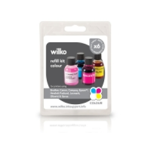 Wilko Ink Cartridge Refill Kit Colour 4 pack £2.50