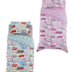 Comic Single Printed Duvet Set
