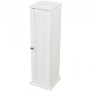 Tongue and Groove White Toilet Roll Holder