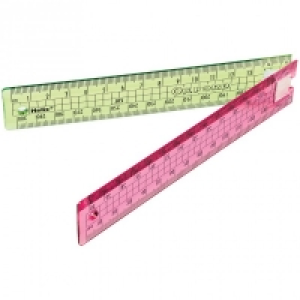 Oxford Clash Folding Ruler Pink