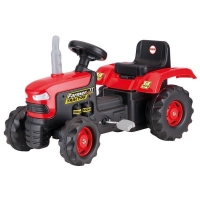 QDStores  Dolu Ride On Red Tractor Pedal Operated Toy Age 3+ Years