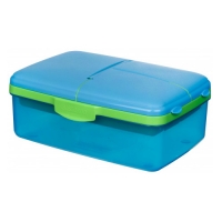Partridges Sistema Sistema Slimline Quaddie Lunch Box, 1.5L, Assorted Colours